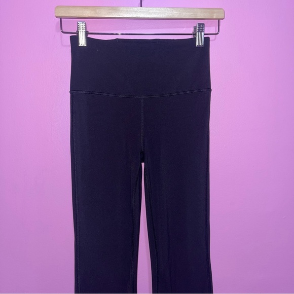 Athleta Leggings Women's Size XS Petite Black Elation Split Flare Pant High Rise - Picture 3 of 12